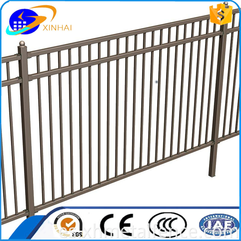 High Quality Bronze Powder Coated Steel Fence Ornamental Fence6